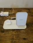 Mophie Wireless Charging + Apple Charger, White, Wrls-stand-watch-a. Fixed Price $15.00.