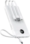 Veektomx Portable Charger Built-in Cables, 10000MAH Power Bank White. Fixed Price $39.53.