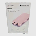 Ubio Labs Facet 5200MAH Portable Power Bank Charger - Pink (for Iphone/android). Fixed Price $14.99.