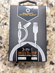 Celltronix Titanium 3-IN-1 Multi-tip Charge And Sync Usb Cable. Fixed Price $19.25.