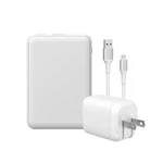 Gems Usb-a To Usb-c White Charging Set 5000MMAH Power Bank, Cable & Wall Charger. Fixed Price $10.00.