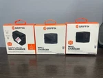 3-PACK Griffin (12-WATT/2.1A) Single Usb Wall Charger/adapter, Black. Fixed Price $14.99.