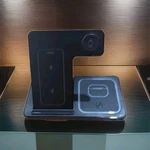 3-IN-1 Foldable Qi Wireless Charging Stand Dock, Usb-c, Black W/ Cable & Manual. Fixed Price $21.99.