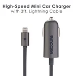 2.4A High-speed Mini Car Charger With Mfi 8-PIN Charging Cable 3FT For Iphones. Fixed Price $8.99.