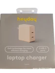 Heyday Laptop Tablet Phone Charger 2-PORT Type 18-60W High Speed Fast Charging. Fixed Price $7.83.