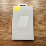 Baseus 6000MAH Magnetic Mini Wireless Power Bank 20W Usb-c Fast Charge White. Fixed Price $21.84.