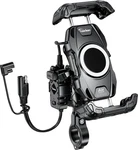 Kaedear Motorcycle Smartphone Holder, Vibration Absorption, Qi, Wireless Char.... Fixed Price $72.50.