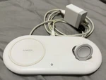 Anker Powerwave+ Pad With Apple Watch Charging Cable - White. Fixed Price $13.00.