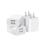 Usb Wall CHARGER,4 Pack Dual Port Plug Adapter For Outlet Charging Block.... Fixed Price $10.69.