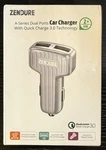 Zendure "car Charger" Qualcomm 3.0 Dual Ports. Fixed Price $18.99.