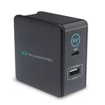 Techsmarter 57W Dual Usb-c Pd Wall Charger 45W Power Delivery Port Fast New. Fixed Price $19.99.