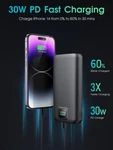 Portable Charger 40000MAH Pd 30W And Qc 4.0 Fast Charging. Fixed Price $35.00.