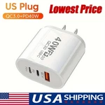 Dual Pd 40W Fast Wall Charger Power Adapter For Iphone 16 Pro Max 15 13 8 Plus. Fixed Price $5.89.