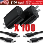25W Type Usb-c Fast Wall CHARGER+6FT Cable For Samsung Galaxy S20 S21 5G Lot. Fixed Price $559.69.