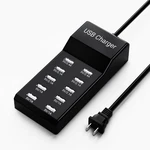Usb Charging Station 50W10A 10-PORT Charger, Multiport Hub, Black. Fixed Price $32.70.