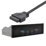 Xiwai Usb-c & 3.0 Hub 4-PORT Front Panel To Motherboard Cable Cd-rom Bay. Fixed Price $43.46.