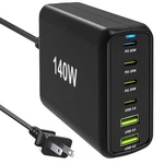 140W Usb Multiport Charger With Pps PD65W Dual PD20W, Fast Charging. Fixed Price $41.85.
