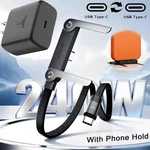 240W 2-IN-1 Usb Fast Cable Rotatable Stand Holder Playing While Charging. Fixed Price $13.99.