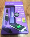 Ihome Rechargeable Battery Pack 2200 Mah Charging Cable Included Purple New. Fixed Price $14.00.