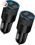 60W Usb Car Charger, 2 Pack Ailkin Cigarette Lighter Adapter Fast Chargi. Fixed Price $20.59.