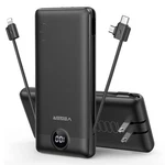 Veger Portable Charger For Iphone Built In Cables And Wall Plug, Black. Fixed Price $52.11.