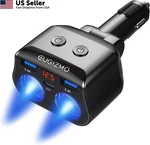 Eugizmo Dual Car Charger Adapter, 200W Double Cigarette Lighter Medium, Black. Fixed Price $29.16.