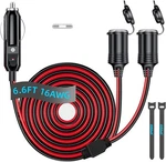 Dc 12V/24V To Car Cigarette Lighter Splitter Power Charger Adapter, 6.6FT. Fixed Price $19.02.