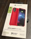 Mophie Juice Pack Access 2,000MAH Battery Case For Iphone Xr (6.1") - Red New. Fixed Price $19.99.