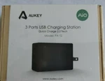 Aukey 3-PORT Usb Charging Station Quick Charge 2.0 PA-T2. Fixed Price $19.00.