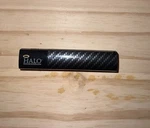 HALO2CLOUD Pocket 3000MAH Power Bank With Flash Light, Carbon Fiber. Fixed Price $10.00.
