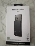 Native Union Magnetic Paris Active Power Bank 5,000MAH Wireless Black. Nib. Fixed Price $49.00.