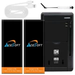 2X 2300 Mah Rechargeable Battery Charger Cable Stylus For Alcatel Tcl A1 A501DL. Fixed Price $45.45.