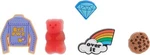Crocs Jibbitz 5 Pack Charms Girl Power Cookie Diamond Over Rainbow Gummy Bear. Fixed Price $8.99.