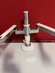 Humanscale Dual Monitor Mount Holder Arms Computer Desk Table. Fixed Price $99.00.