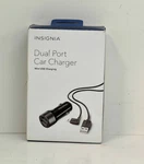 Insignia Dual Port Car Charger NS-DDC01. Fixed Price $8.99.