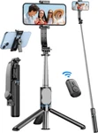 Selfie Stick, 41'' Extendable Phone Tripod Stand With Holder & Black. Fixed Price $16.46.