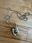 Mecarmy CMP2, Brass, Compass, With Fluorescence Glow And Beaded Chain Used. Fixed Price $29.95.