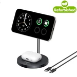Anker 2-IN-1 Wireless Charging Station 15W QI2 Charger Stand For Iphone 16/15/14. Fixed Price $36.99.