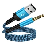Ciqily Usb To 3.5MM Audio Aux Cable,braided 3FT Male Feet, Blue. Fixed Price $8.97.