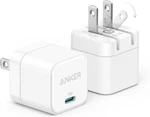 Anker Usb Charger, 2-PACK Fast With Foldable Plug 20W. Fixed Price $13.99.