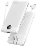Vrurc Portable Charger With Cables And Wall Plug Power Bank White. Fixed Price $52.74.