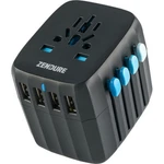 Zendure Passport Global Travel Plug Adapter With Auto-resetting Fuse (black). Fixed Price $39.99.