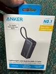 New Anker Nano Power Bank 30W Built-in Usb-c Cable Portable Charger A1259H11-1. Fixed Price $44.99.