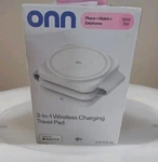 Onn 3 1 Wireless Charging Travel Pad Iphone Watch Earphones For Apple. Fixed Price $35.00.