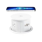 Annquan 20 Amp Pop Up Countertop Outlet W/ 15W Wireless Charger & 65W Pd Ob. Fixed Price $87.49.