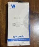 Just Wireless 10FT Charging Cable For Iphone/ipad - New. Fixed Price $10.40.