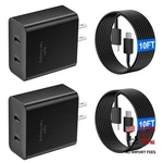 S26 S25 S24 S23 Fast Charger For Samsung Phone, 45W Usb 10 Ft Black. Fixed Price $34.91.