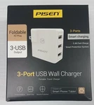 Pisen 3-PORT Usb Wall Charger 2.4A Fast New. Fixed Price $9.45.