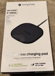 Mophie Fast Charge 15W Wireless Charging Pad For Apple Google Samsung Qi-enabled. Fixed Price $13.99.