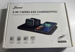 Seneo 2 1 Wireless Charging Pad W/ Iwatch Stand Dock For Iphone. Fixed Price $10.00.